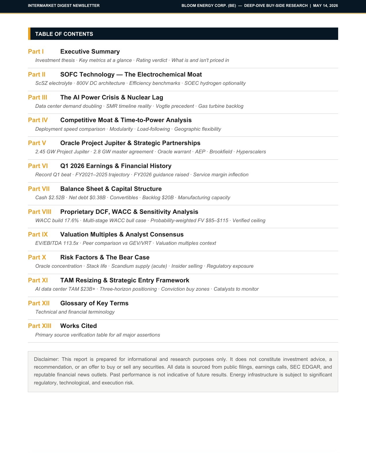 Page 2 — Table of Contents