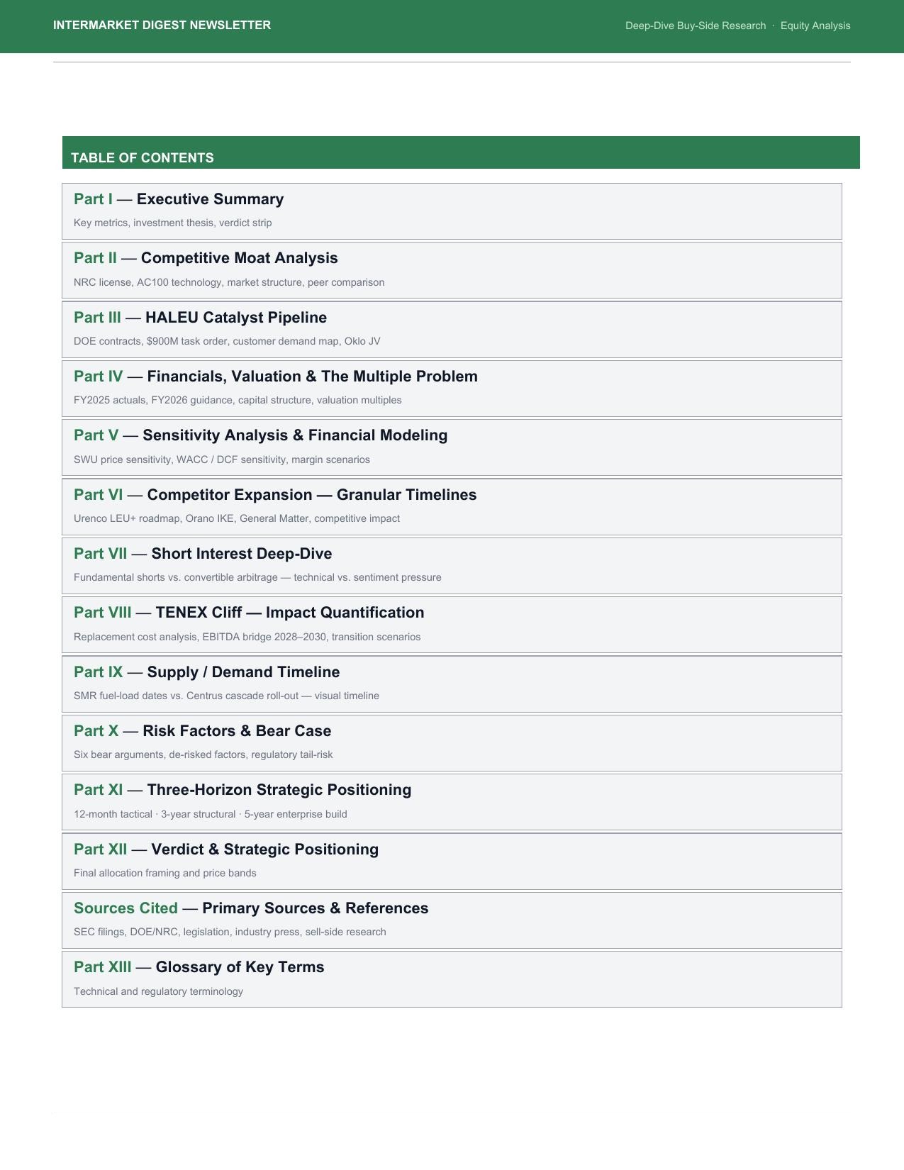 Page 2 — Table of Contents