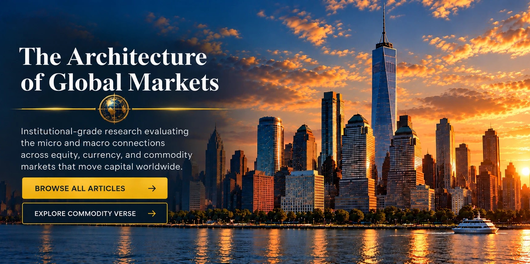The Architecture of Global Markets — Institutional-grade research evaluating the micro and macro connections across equity, currency, and commodity markets that move capital worldwide.