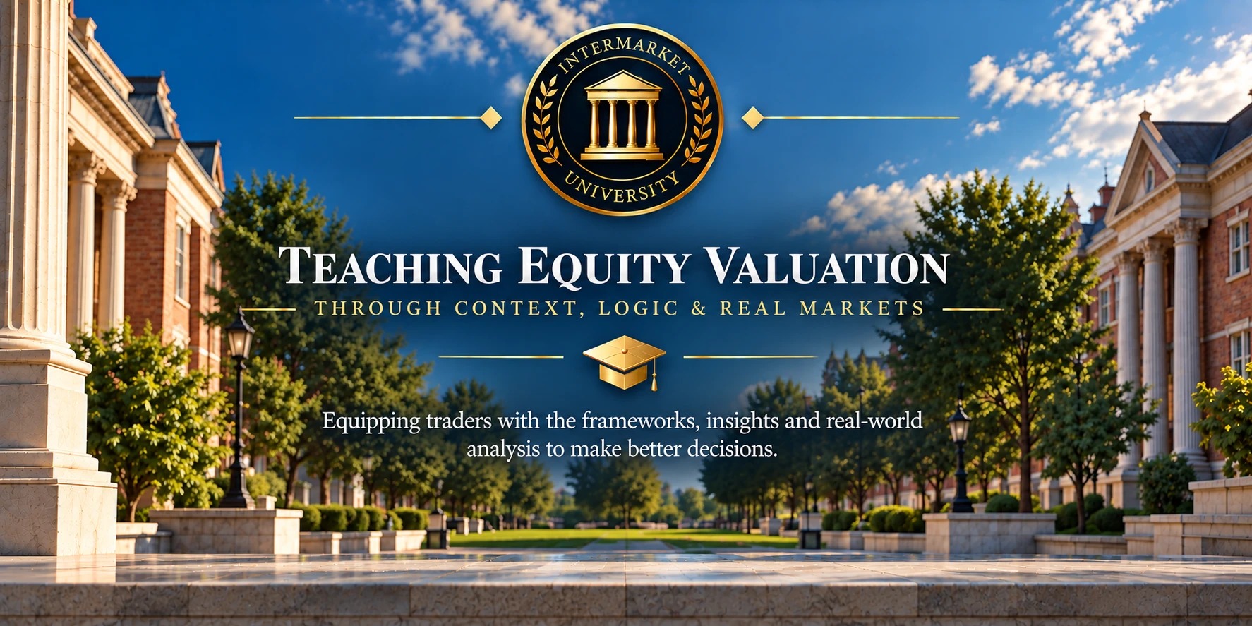 Intermarket University — Teaching Equity Valuation Through Context, Logic & Real Markets. Equipping traders with the frameworks, insights and real-world analysis to make better decisions.